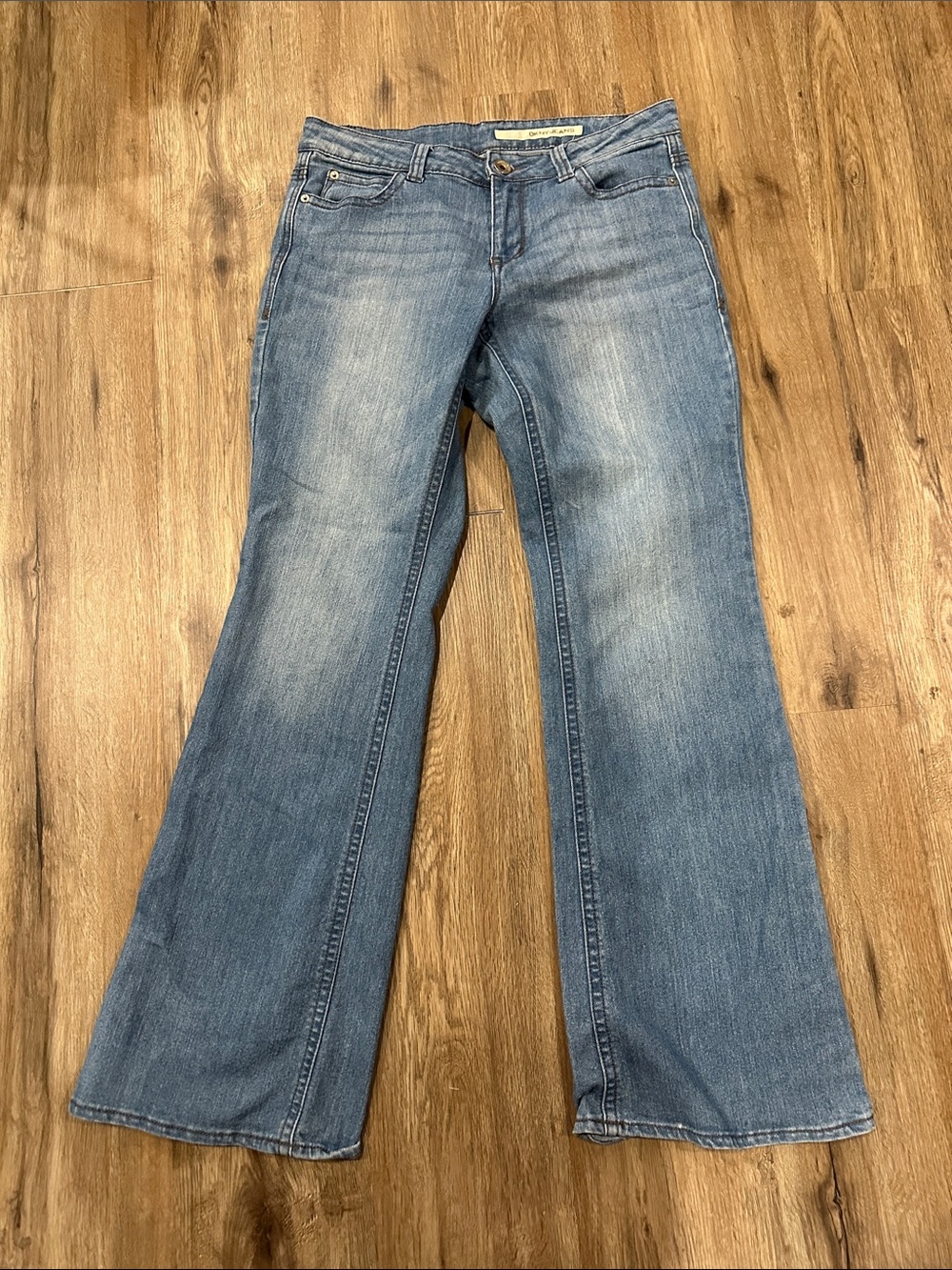 DKNY Medium Blue Flare Jeans - Wide Leg